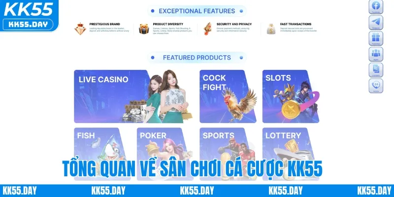 Giới Thiệu KK55 3 Giới thiệu KK55 tổng quan về sân chơi cá cược