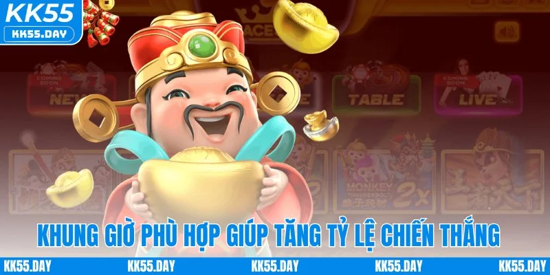 Game Nổ Hũ Thần Tài - Rước Lộc Về Nhà Tiền Tỷ Trao Tay 4 Khung giờ phù hợp giúp tăng tỷ lệ chiến thắng