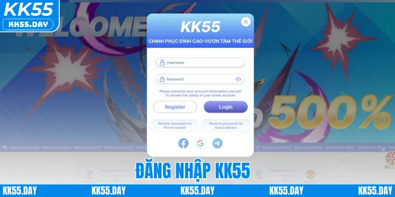 Đăng Nhập KK55 1 Đăng Nhập KK55 – Các Bước Truy Cập Sân Chơi Hấp Dẫn Số 1