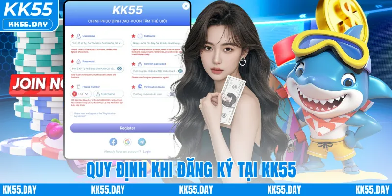 Đăng ký KK55 3 Quy định khi đăng ký tại KK55